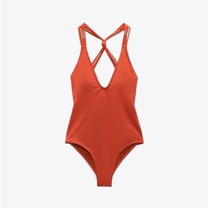 Zara XS knotted swimsuit